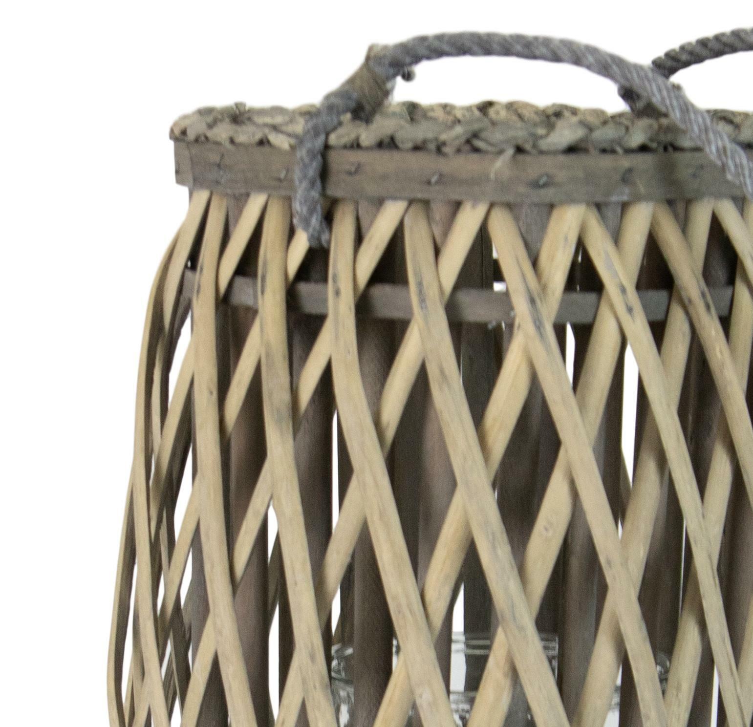 Gray Lattice Pillar Candle Holder Set Two 20 Inch Hurricane Lantern Tabletop