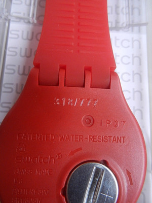 SWATCH+NEW GENT SPECIAL+SUOZ131S ROSSO by UMA WANG+ONLY 777pcs 