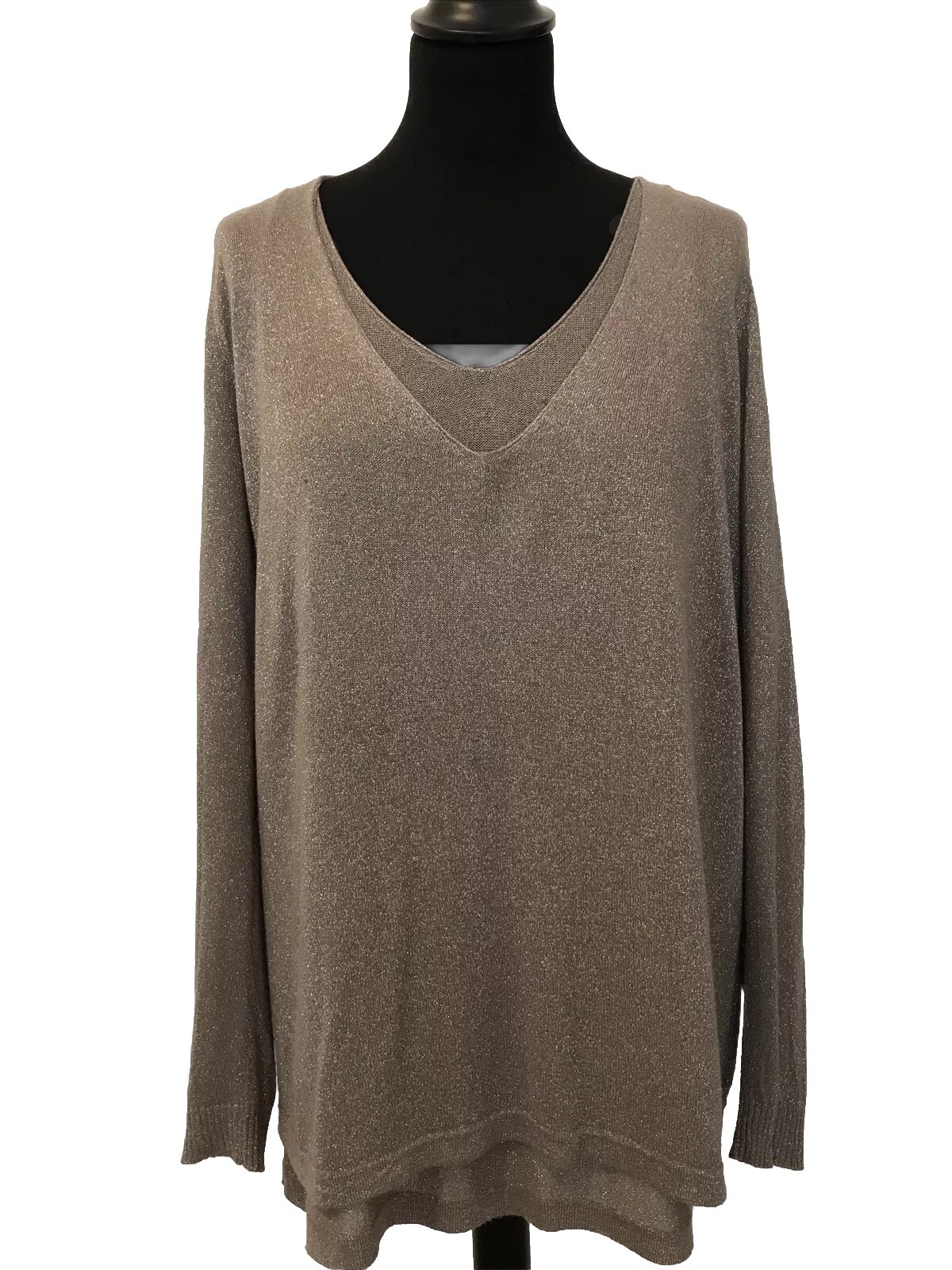 Fenn Wright Manson, Beige Pullover With Shimer, S… - image 1