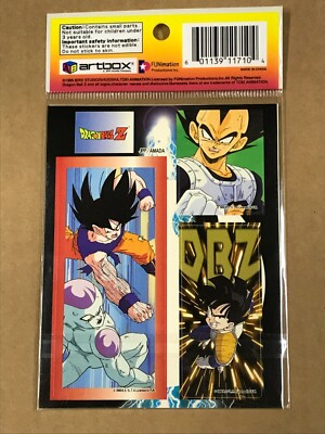 Vintage Sealed 1999 Artbox Dragonball Z Super-Size Stickers Pack