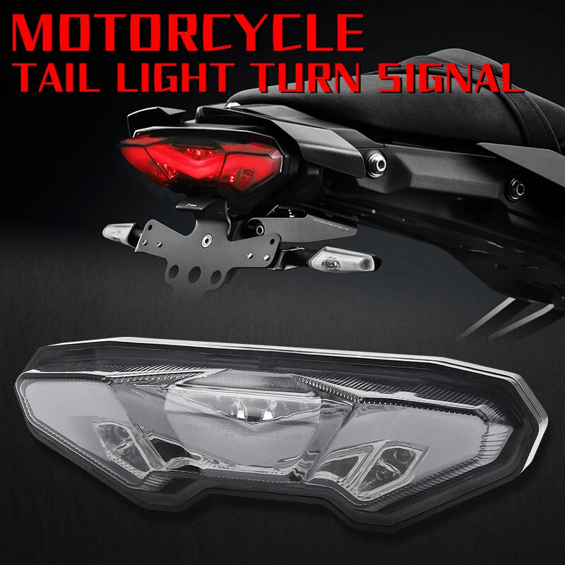 Luz trasera LED integrada giratoria para YAMAHA MT-09 MT-10 FZ09 TRACER FJ09 FZ-10 Foto 3 de 4