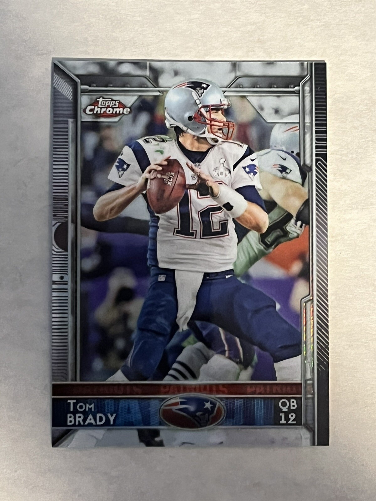 2015 Topps Chrome Tom Brady Refractor #50