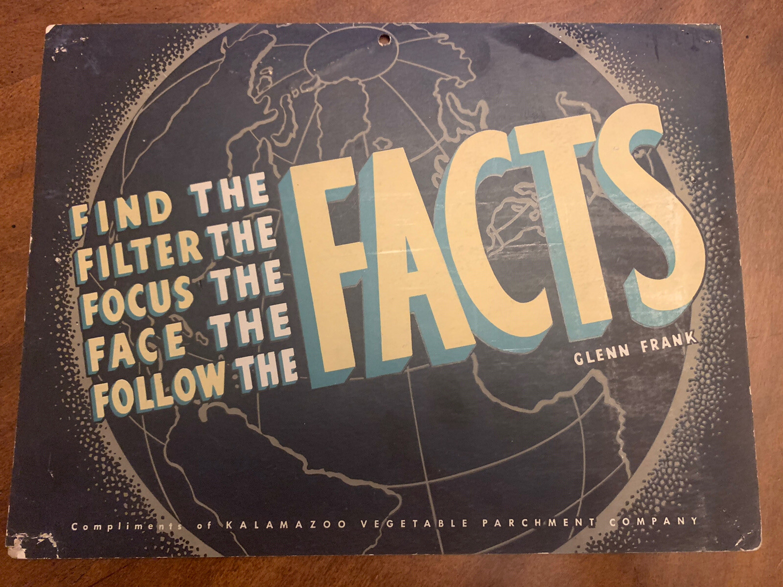 Vintage Kalamazoo Vegetable Parchment Co. Calendar Page Jan 1946 “Facts” eBay