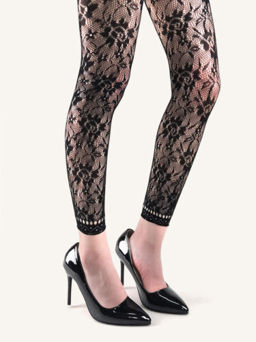 Damen High Waist Strumpfhose Strumpfhose Netz Spitze Netzstrümpfe Enge Highs Socken - Bild 17 von 51