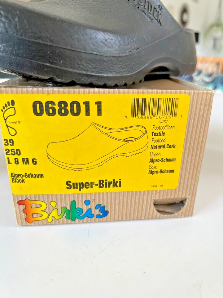 Birkenstock Super Birki Clogs shoes Alpro Schaum Garden Work Slides W8 EU 39.5 - Image 3 of 4