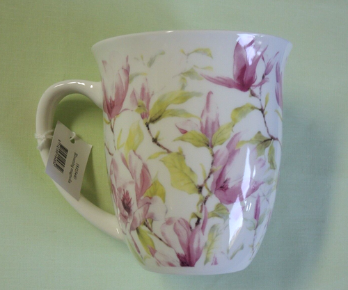 1 Porzellan Tassen Magnolien viele Ambiente 0,4l Becher groß Kaffee Tee rosa we - Picture 2 of 6