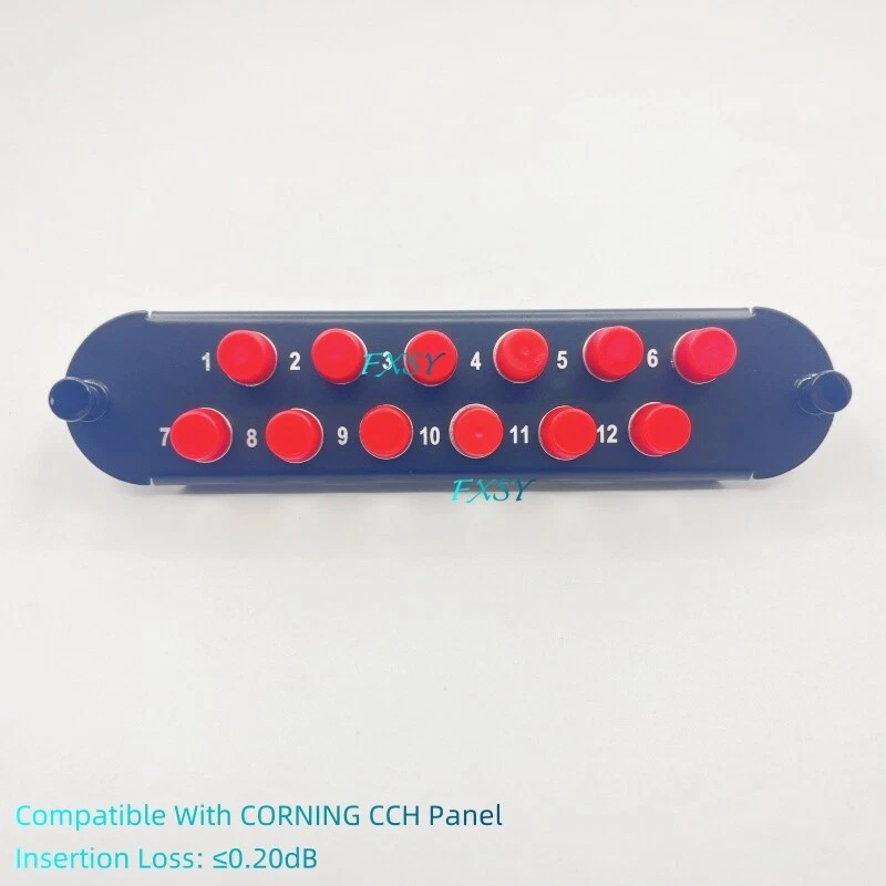 Fiber Optical Panel 12 FC UPC OS2 Adapter Compatible CORNING CCH-01U CCH-CP12-11 - Image 3 of 4
