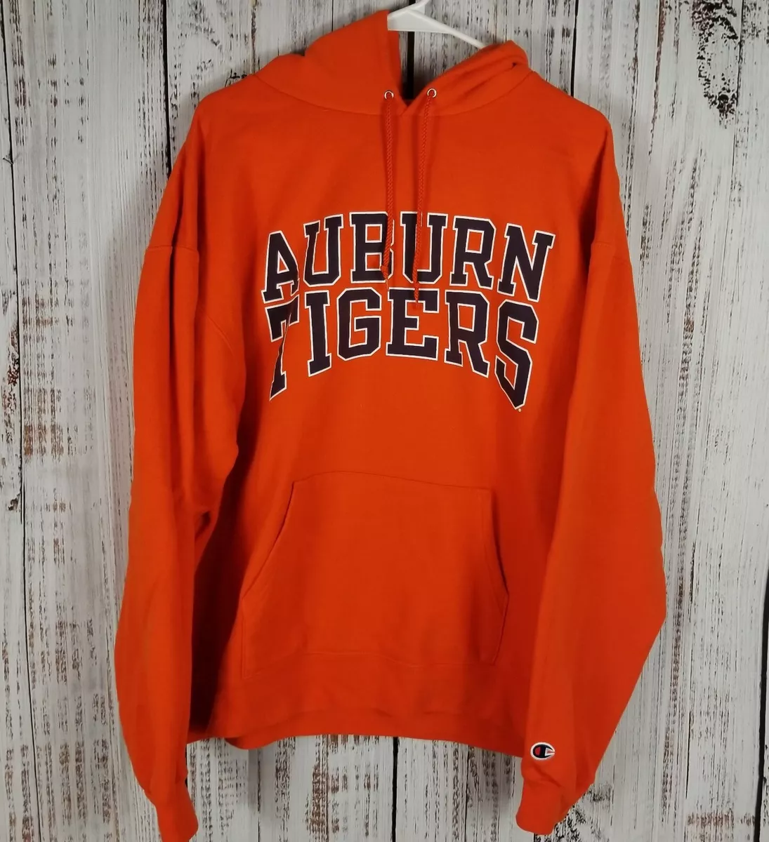 Champion AUBURN TIGERS Sweatshirt Hoodie Sweater Orange Mens sz XL