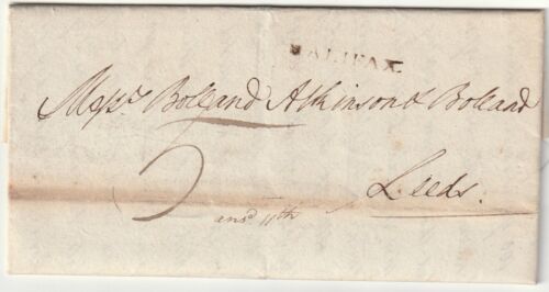 1806 HALIFAX PMK LETTER O? SWAINSON RE DEEDS BACK TO 1692 ARTHUR INGRAM R FOWLE - 第 1/3 張圖片