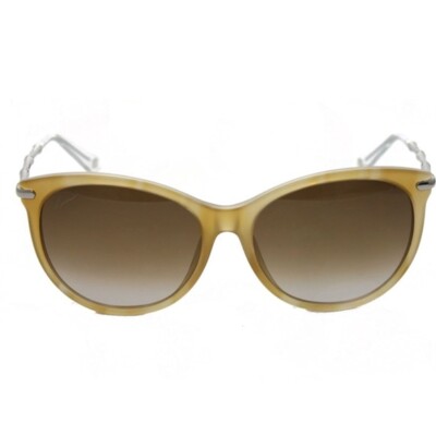 GUCCI Woman's Beige Round 58mm Sunglasses S1807