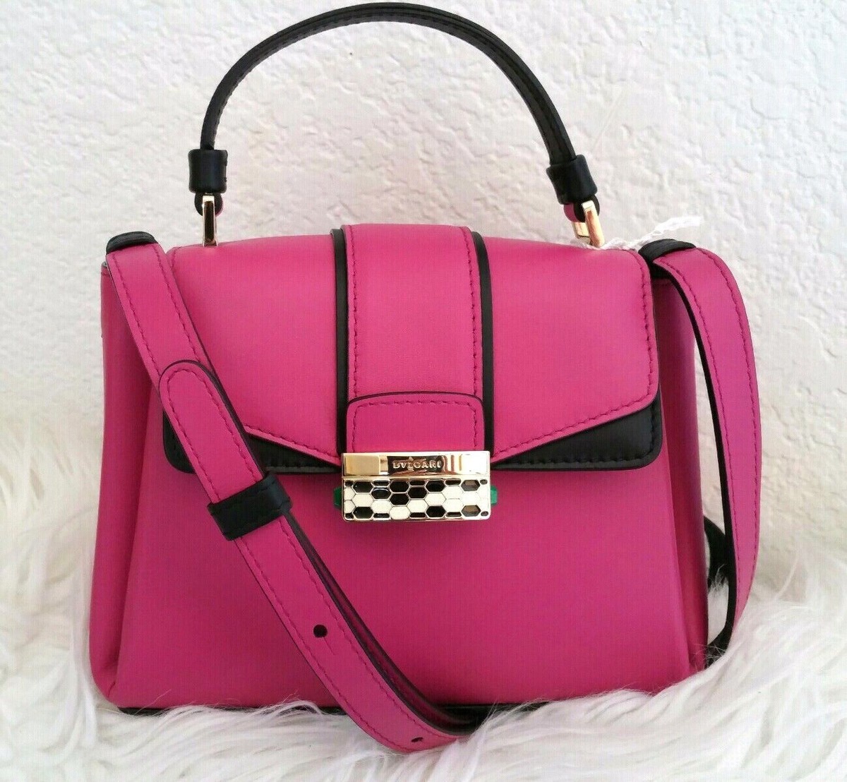 小物 BVLGARI BVLGARI Serpenti Micro Chain Shoulder Crossbody Bag