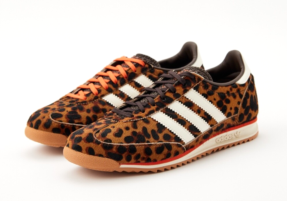 Animal Print Adidas Scarpe Tessuto Adidas SL 72 OG Leopard Faux