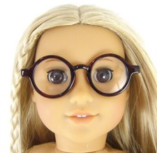 Tortoise Shell Eye Glasses for American 18" Doll Shipped in a Box