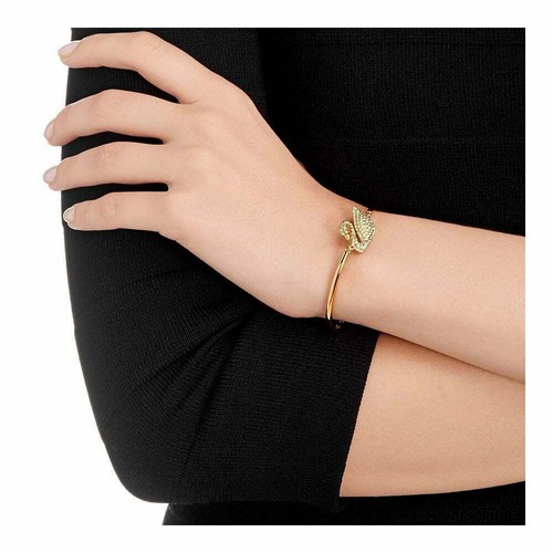 Neu im Karton Swarovski Armreif Armband Gold Schwan 5083133 - Bild 2 von 2