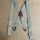 Carhartt Suspenders Khaki Adjustable Clips Wide Utility