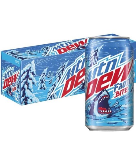Mtn Dew Frost Bite NEW Sealed Can Discontinued* Limited Edition Mountain Dew - Picture 3 of 3
