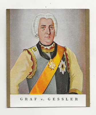 62/552 SAMMELBILD GRAF von GESSLER ORDEN GENERALFELDMARSCHALL