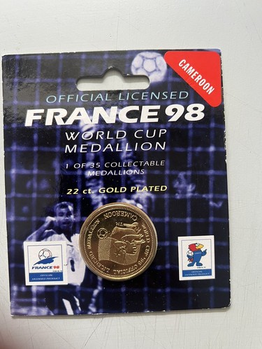 OFFICIAL LICENSED FRANCE 98 WORLD CUP MEDALLIONS 19.99 each, In Original Packet - Picture 7 of 13