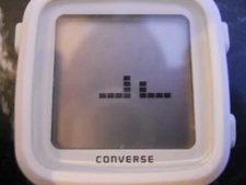 CONVERSE SCOREBOARD MFG NO. VR002 White Silicone Watch NIB(for parts or repair)