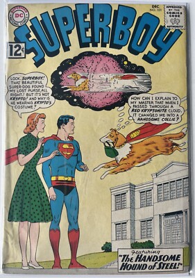 Superboy #101 (1962) VG Curt Swan Silver Age Krypto Lana Lang Original Owner