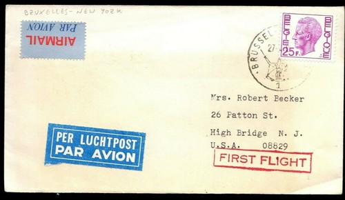 FFC BRUSSELSBELGIUM TO NEW YORK USA (K2914) - Bild 1 von 2