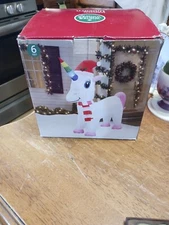 New-6 Feet Inflatabe Unicorn ( Christmas)