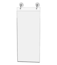 4"W x 9"H Window Mount Sign Holder Suction Cup with Hooks