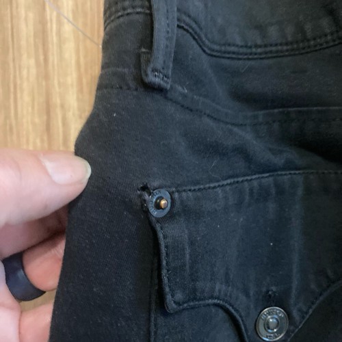 Hudson Women's Pants Size 26 Black Pockets (31 X 33) Soft Skinny Two Buttons - Picture 12 of 12