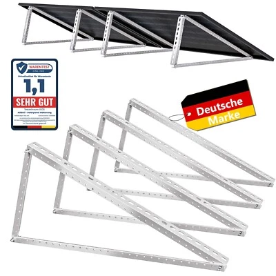 ALLDREI Balkon Solarmodul Solarpanel PV Halterung 120cm, 4 Stück, Flachdach/Garten/Wand