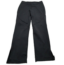 Ativa Womens Ankle Pants Size XS Black Low Rise Flat Front Straight Pull-On