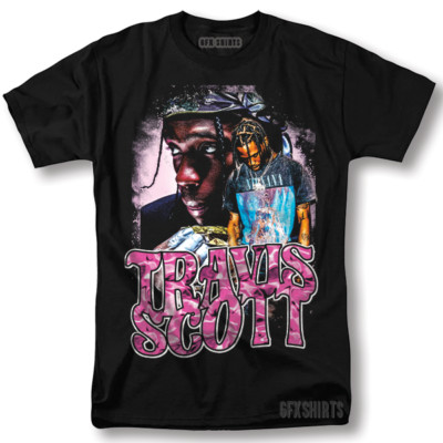 Travis Scott Astroworld Cactus Jack, I can Fly Black T-Shirt