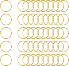 50Pcs Open Jump Rings, 15Mm/0.59" OD Brass Jump Ring Connectors 1Mm Thick O Ring