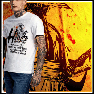 Samurai Warrior Blade Bushido Code Kanji Japanese Katana Ronin Assassin T-Shirt
