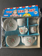 Vintage JAPAN Toy China Tea Set 7 Piece Set In Original Box