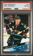 2020 Upper Deck #451 Kirill Kaprizov PSA 8