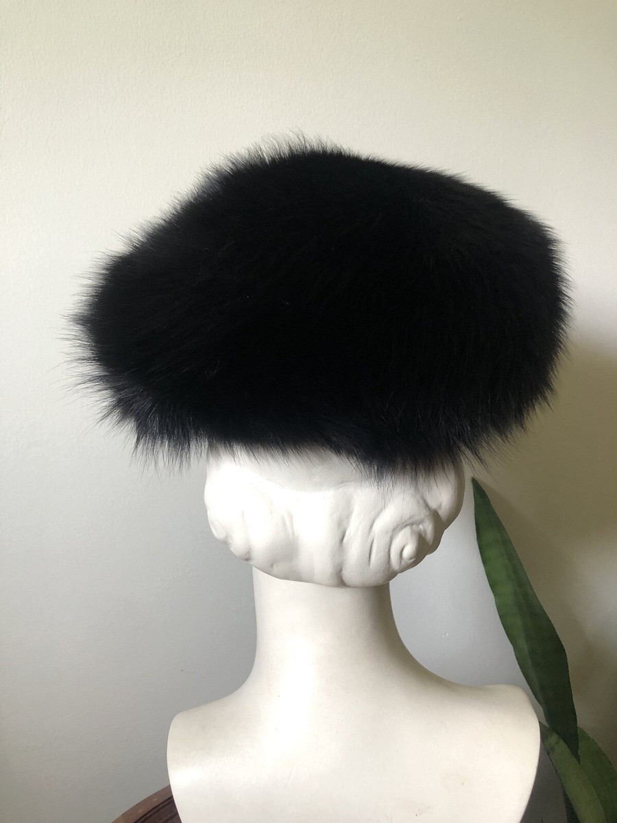 Striking Vintage Black Fox Fur Russian Styled Hat | eBay display picture 2