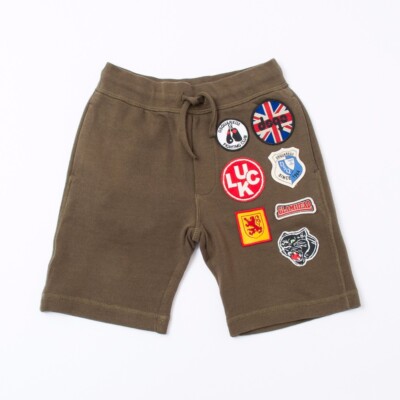CHILDREN'S GREEN SHORTS (SIZE: 10A) ''''DSQUARED2'' DQ02NH DQ557 (-50%)