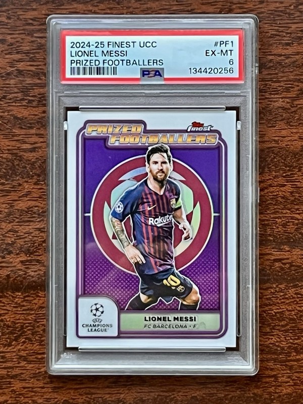 2024-25 Finest UCC Lionel Messi Prized Footballers PF1 PSA 6 Barcelona