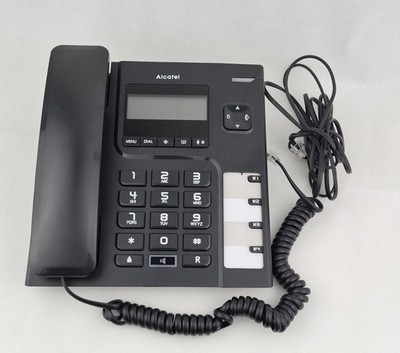 Alcatel T56-CE Schnurgebundenes Telefon Tischtelefon Schwarz mit Display 