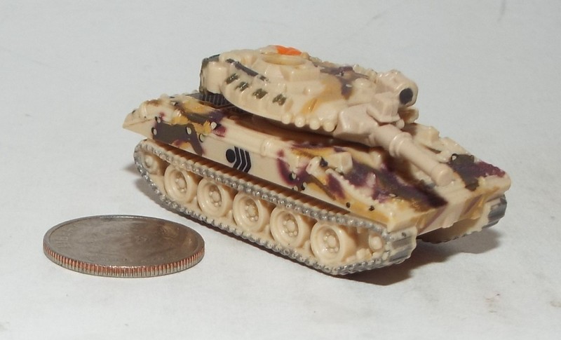 Small Micro Machine Plastic M-551 Sheridan Tank in Chocolate-Chip Camo (NO MG)