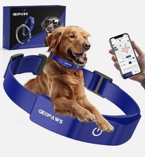 GPS Electric Dog Wireless Fence System with Training Collar Waterproof blue