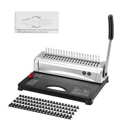 Binding Machine Comb Binding Machine 21 Holes 100 PCS Binding Spines