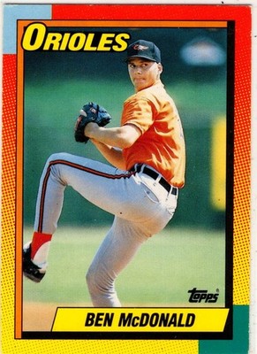 1990 Topps Baseball Ben McDonald No. 70T Baltimore Orioles