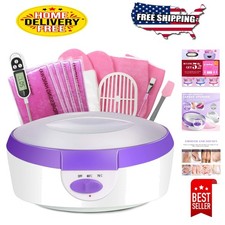 Paraffin Wax Bath Machine with Thermometer  Mitts - Relaxing Home Spa Must-Have