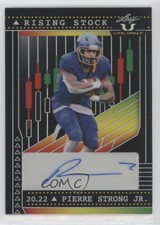 2022 Leaf Valiant Rising Stock Black /5 Pierre Strong Jr #RS-PSJ Auto qf8