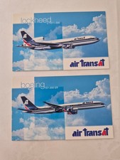 2 verschiedene Airline Karten - Air Transat -gr&ouml;&szlig;eresFormat