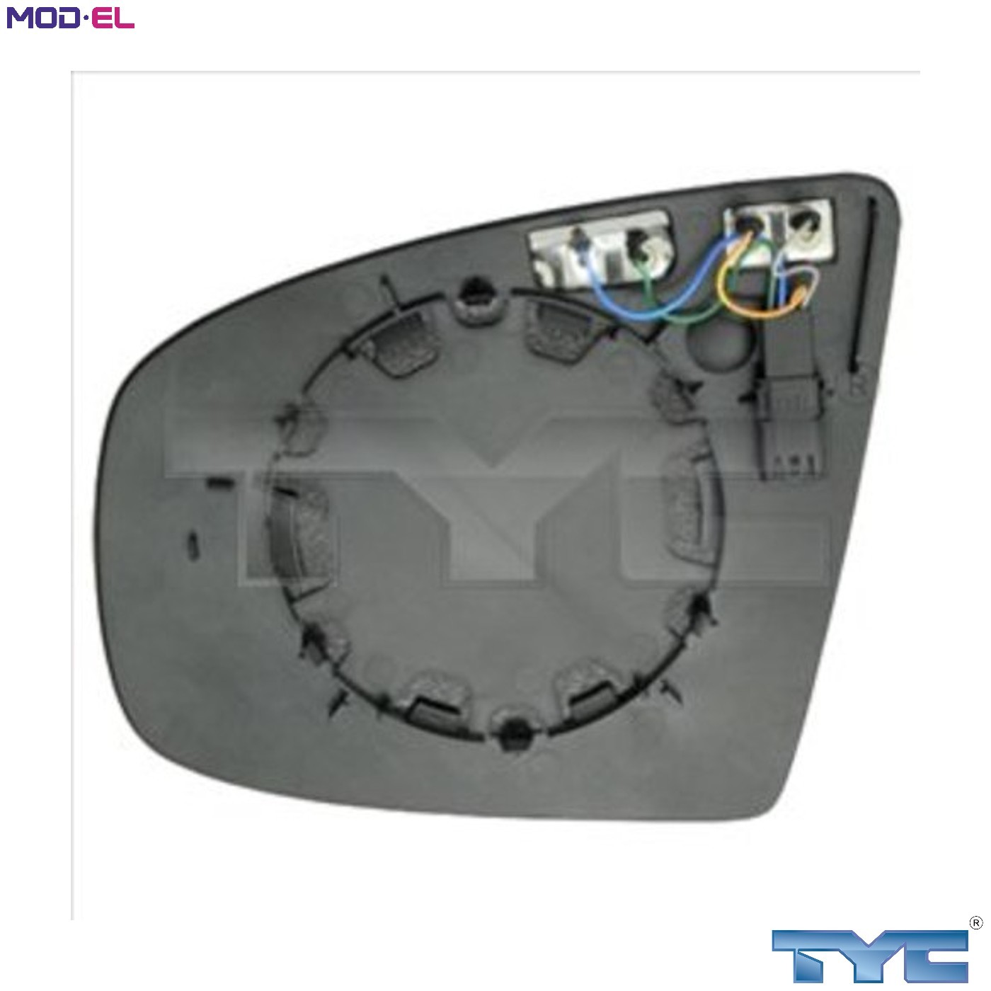 Left TYC 303-0114-1 Mirror Glass, outside mirror for BMW - Image 4