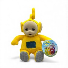 Vintage 1998 Teletubbies Laa-Laa Flocked Face Bean Bag Plush With Tag Eden