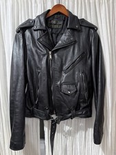 Vintage Leather 2000 by Siltex Fashions USA Black Biker Moto Jacket