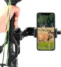 Universal Cell Phone Holder Mount 360 Smartphone Compound Bow Adapter Black